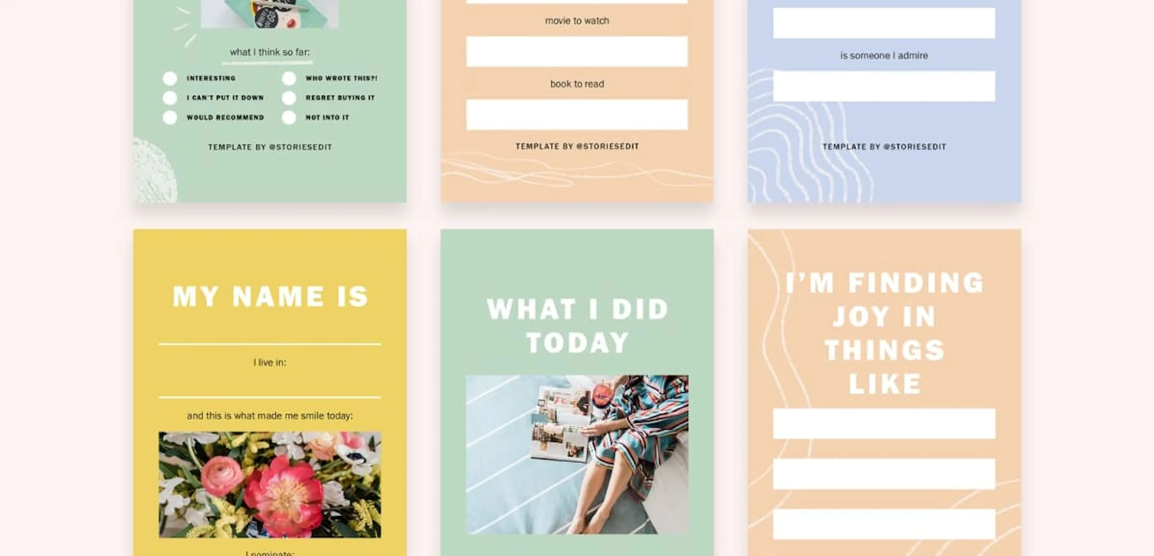 9 Free 'Get to Know Me' StoriesEdit Templates for Your Next Instagram Challenge