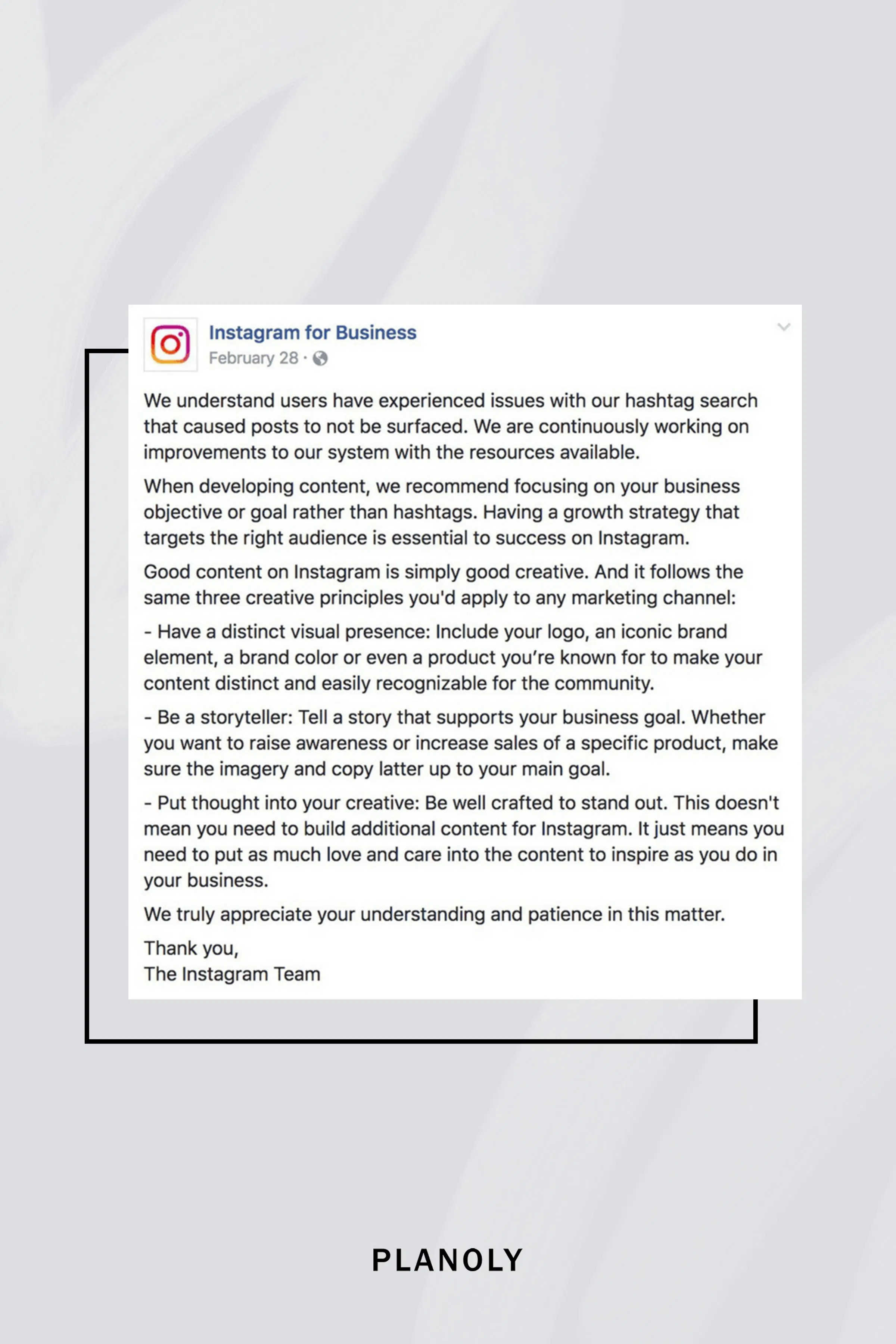 PLANOLY - Blog Post - What is Shadowbanning - Image 2