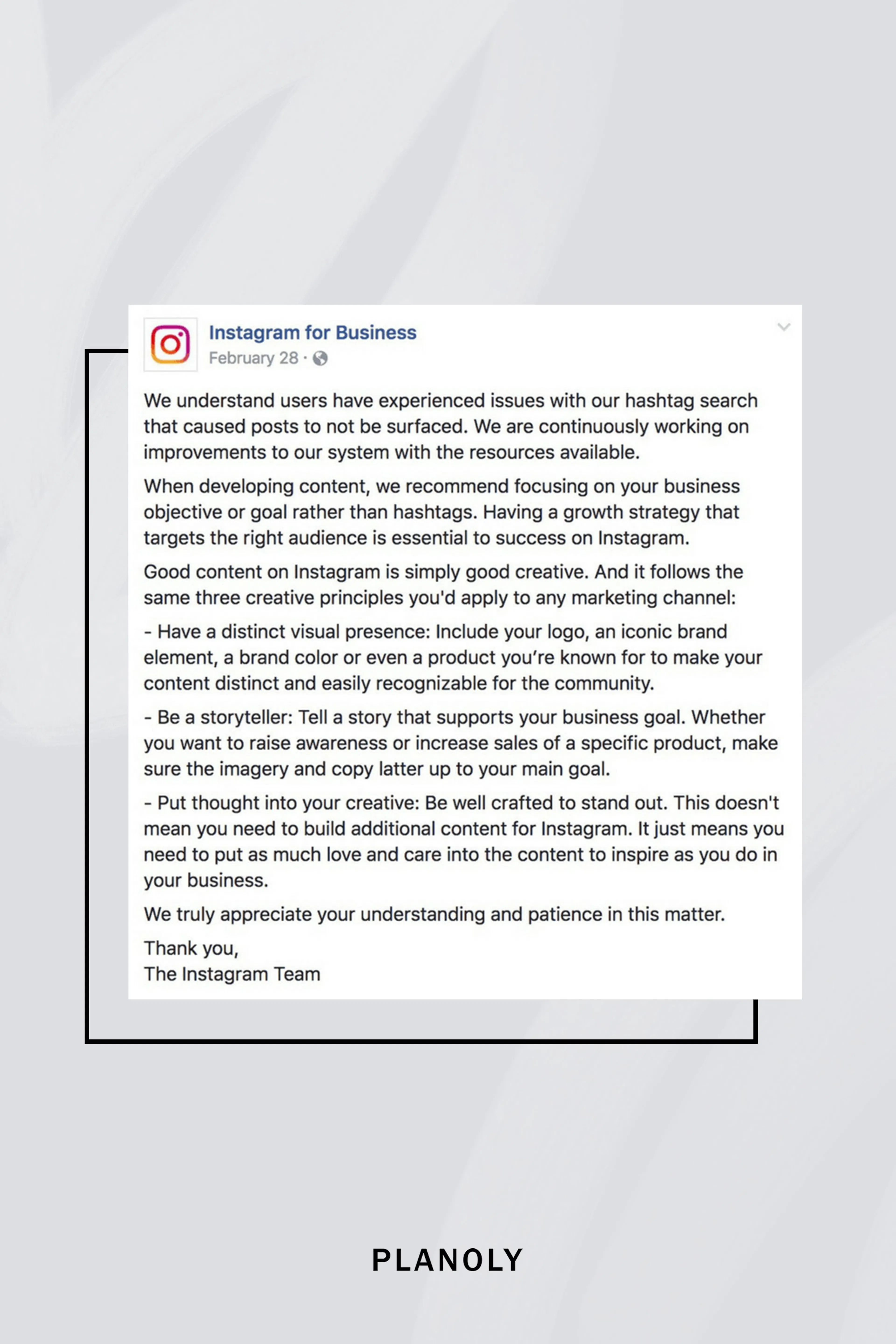 PLANOLY - Blog Post - What is Shadowbanning - Image 2